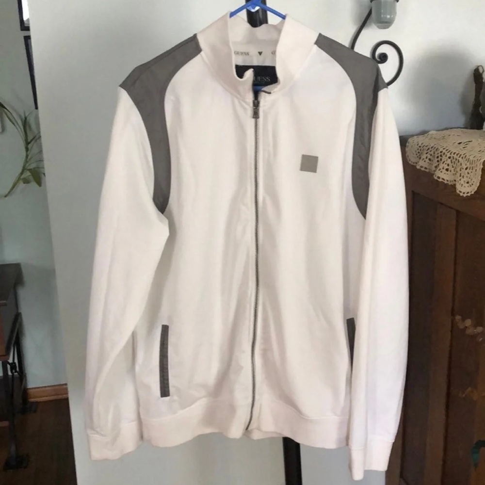 Mens guess zip up